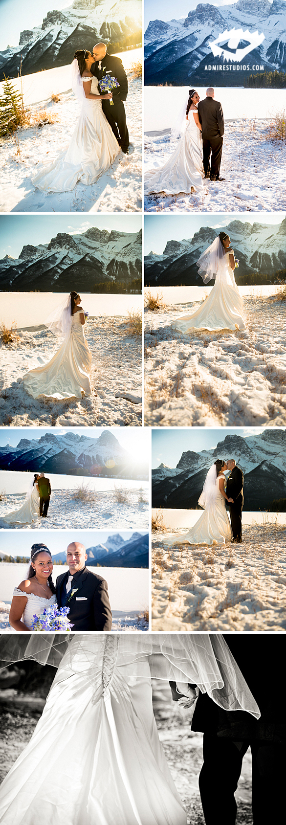 canmore winter wedding photography