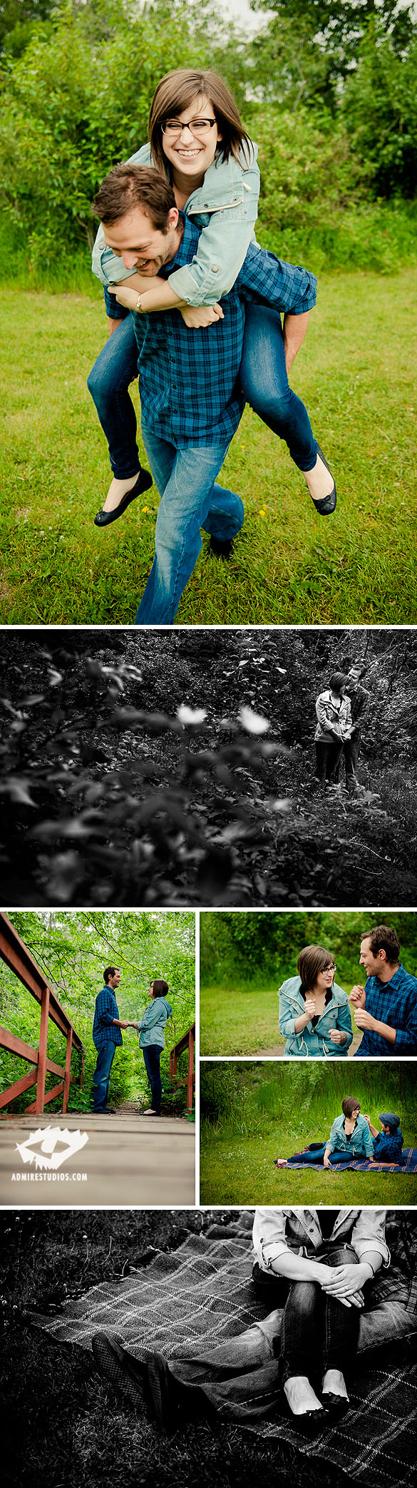 Fun engagement photography